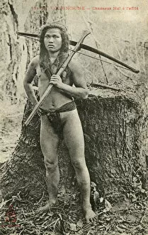 Young hunter of the Moi tribal people - Vietnam