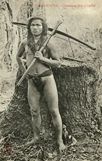 Images Dated 12th March 2019: Young hunter of the Moi tribal people - Vietnam