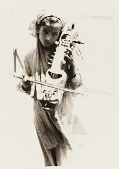 Bowed Prints: Young Indian Musician