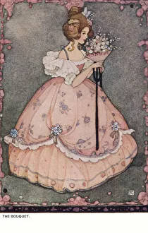 Crinoline Prints: Young lady in a crinoline