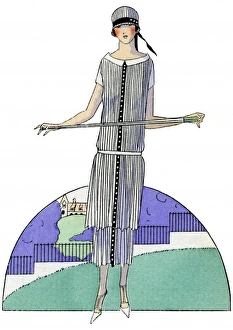 Patou Collection: Young lady in dress by Jean Patou