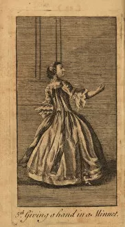 Young lady giving one hand in a minuet, 18th century