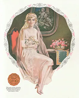 Delineator Prints: Young Lady in Silk
