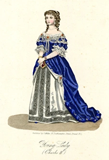 Images Dated 11th September 2017: Young lady in the time of Charles II