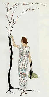Young lady in tubular dress by Molyneux