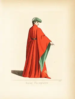 Levyfils Prints: Young man of Florence, 14th century