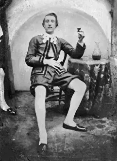 Egerton Prints: Young man in historical costume