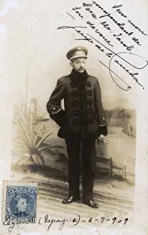 Concha Collection: Young man in uniform in a studio photo