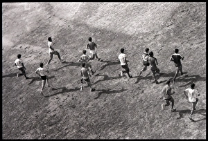 Images Dated 30th August 2016: Young men football training, Spain