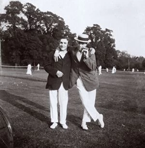 Ealing Collection: Young men at Hanger Hill Tennis Club, Ealing, West London