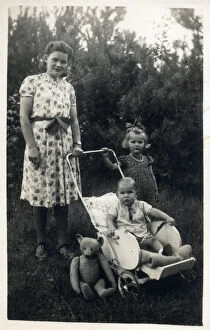 A young Mother with her two young children