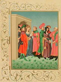 Parisians Prints: A young mother's retinue, depicting the Parisian