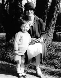 Young mum with her year old son