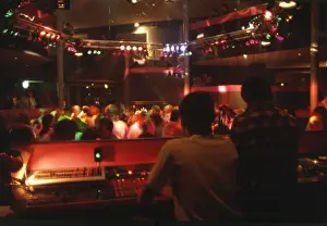 Young people at a disco, Cornwall