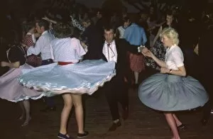 Dresses Collection: Young people at a Rock and Roll dance, Cornwall