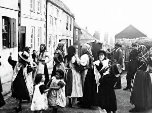 Images Dated 28th March 2020: A young people's meeting in Whitby, Victorian period