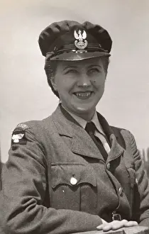 Young Polish woman in WW2 uniform