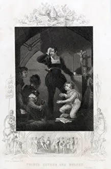 Images Dated 23rd November 2020: The young Prince Arthur, Duke of Brittany, imprisoned at the Chateau de Falaise