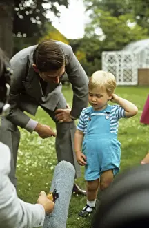 1985 Prints: Young Prince William infront of Media