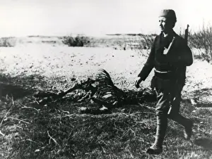 Young soldier in Serbia, eastern front, WW1