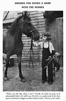 Knits Gallery: Young stable hand, circa 1941