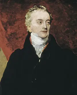 Optics Prints: YOUNG, Thomas (1773-1829). Oil on canvas