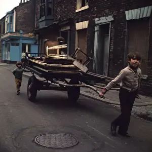 Young Totties. Southbank, Middlesbrough. 1970s