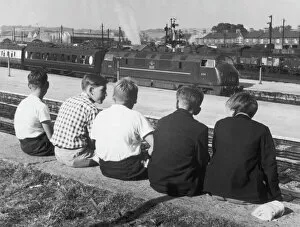 1950s Childhood Gallery: Young Trainspotters