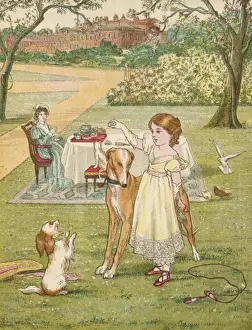Young Victoria & Dogs