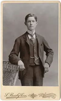 Young Victorian man in his best suit