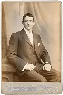 Young Victorian man in his best suit