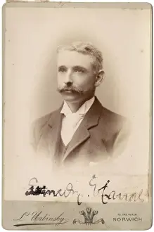 Young Victorian man in head and shoulders portrait