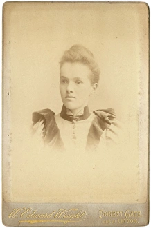 Tone Gallery: Young Victorian woman in head and shoulders portrait
