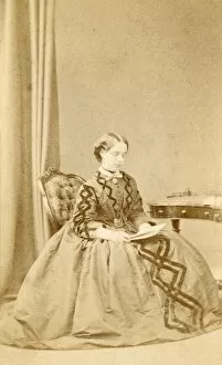 Zig Zag Collection: Young Victorian woman reading a letter