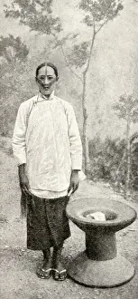 Tattoo Prints: Young woman of the Atayal tribe, Formosa (Taiwan)
