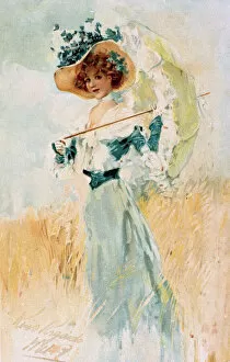Young woman in a cornfield