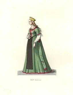 Didier Prints: Young woman of Danzig, 16th century