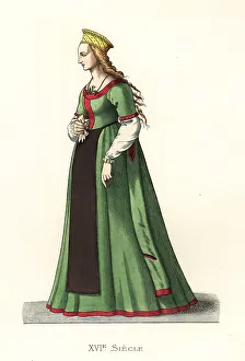 Young woman of Danzig, Poland, 16th century