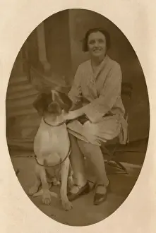 Young woman with dog