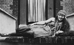 Tasselled Prints: Young woman in exotic costume
