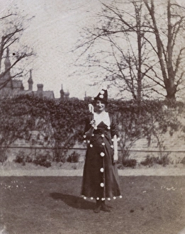Images Dated 10th February 2017: Young woman in fancy dress, Ealing, West London