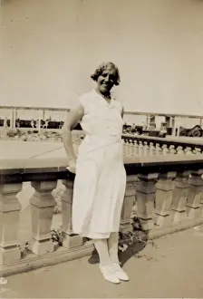 Young woman on holiday
