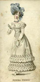 Puff Prints: Young woman in Opera Dress