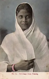 Malaysian Prints: Young woman from Penang, Malaysia