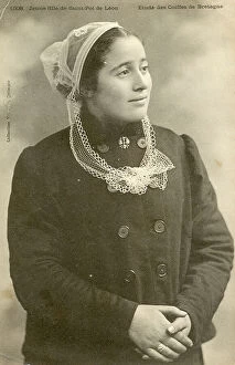Headdress Collection: Young woman from Saint