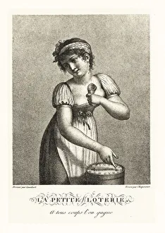 Diversion Prints: A young woman selling oublies, Paris, 1816
