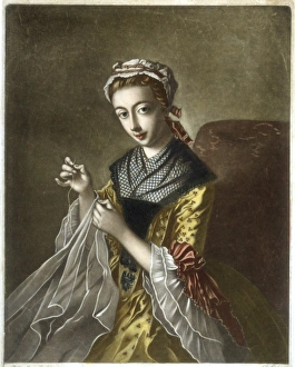 Sewing Gallery: Young Woman Sewing