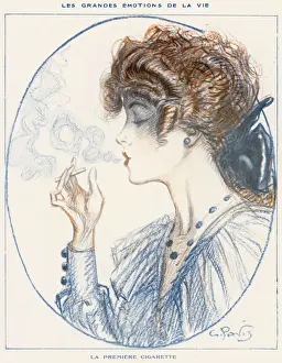 Young Woman Smoking