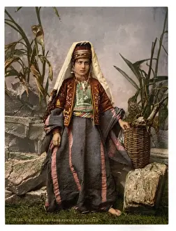 Young women of Bethlehem, Holy Land, (i. e. West Bank)