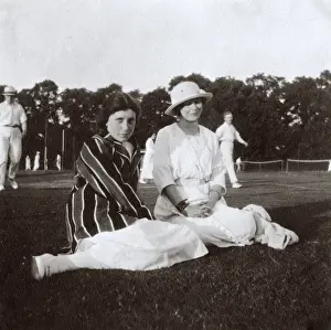 Young women at Hanger Hill Tennis Club, Ealing, West London